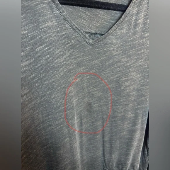 J Jill Dark Grey V-Neck Tunic Top Size XL - Picture 5 of 8